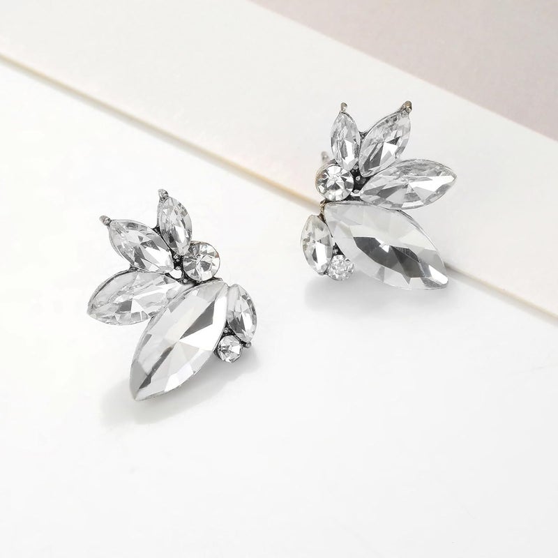 Spiritlele Sparkly Rhinestone Drop Earring Dainty Faux Crystal Earring Studs for Women Wedding Prom Party - Image 5
